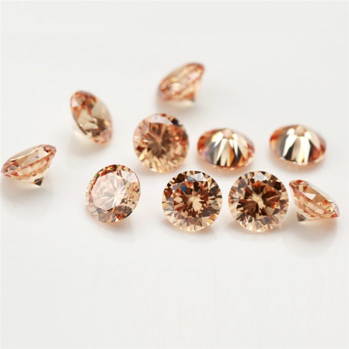 champange round cubic zirconia champange round cubic zirconia