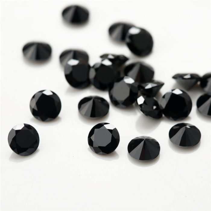 round black cubic zirconia round black cubic zirconia