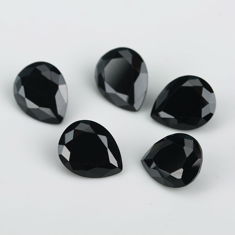pear cubic zirconia black wholesale price