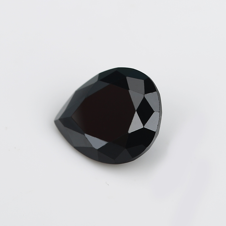 pear cubic zirconia black