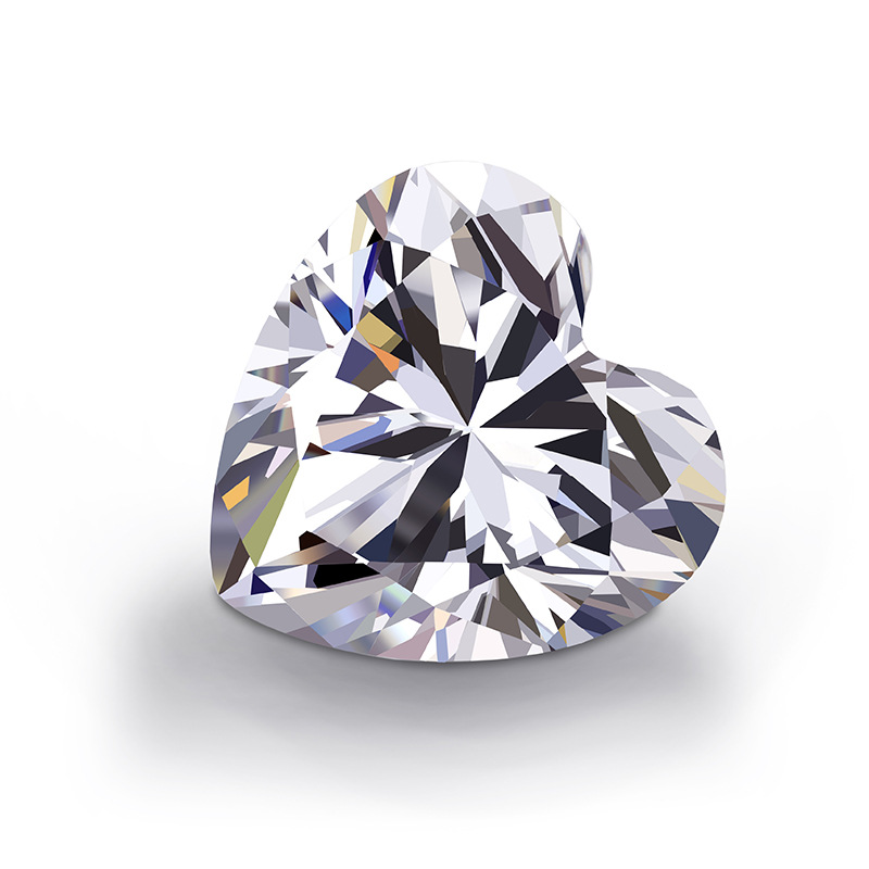 heart moissanite stones
