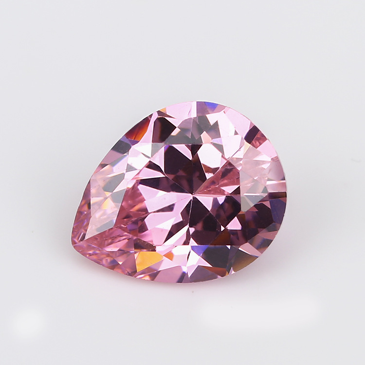 pear cubic zirconia pink