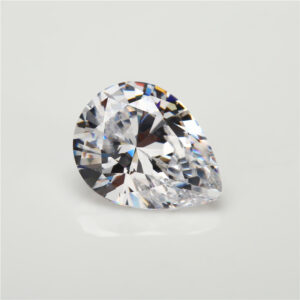 pear cubic zirconia white