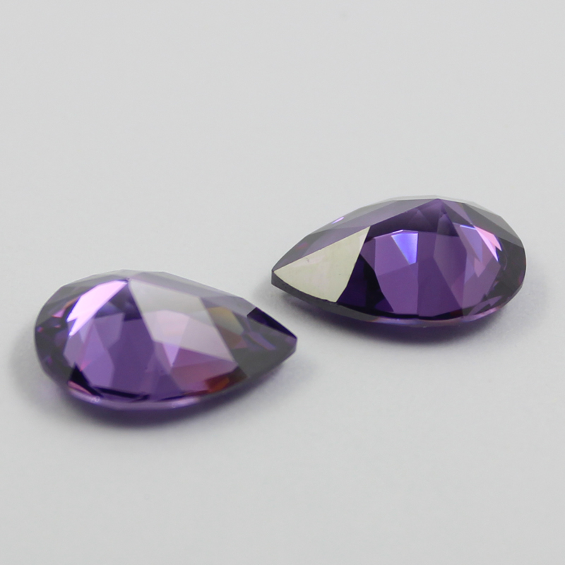 pear amethyst cubic zirconia