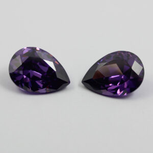 pear purple cubic zirconia