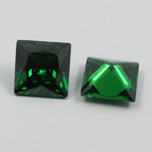 squre green cubic zirconia wholesale price