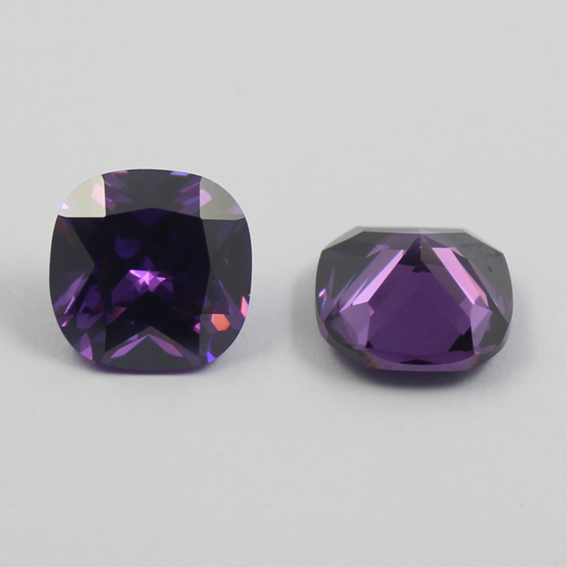 cushion cubic zirconia amethyst wholesale price