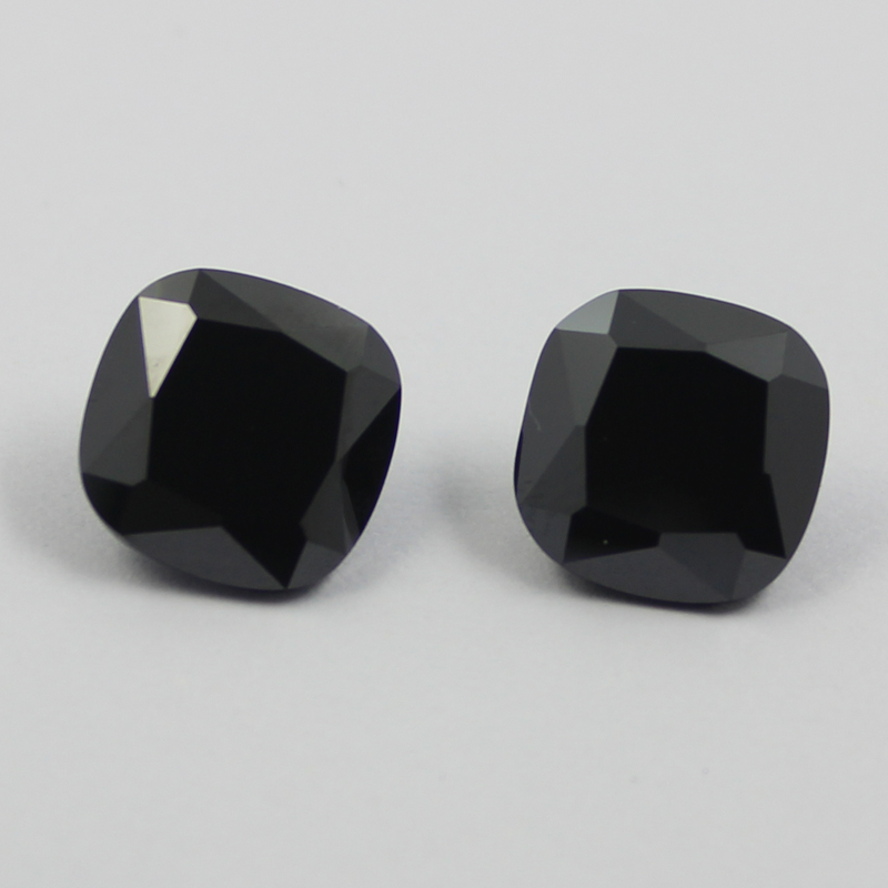 cushion cubic zirconia black manufacturer