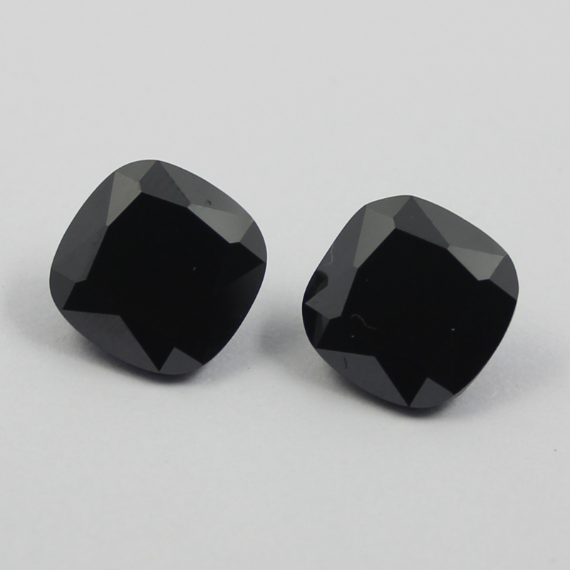 cushion cubic zirconia black supplier