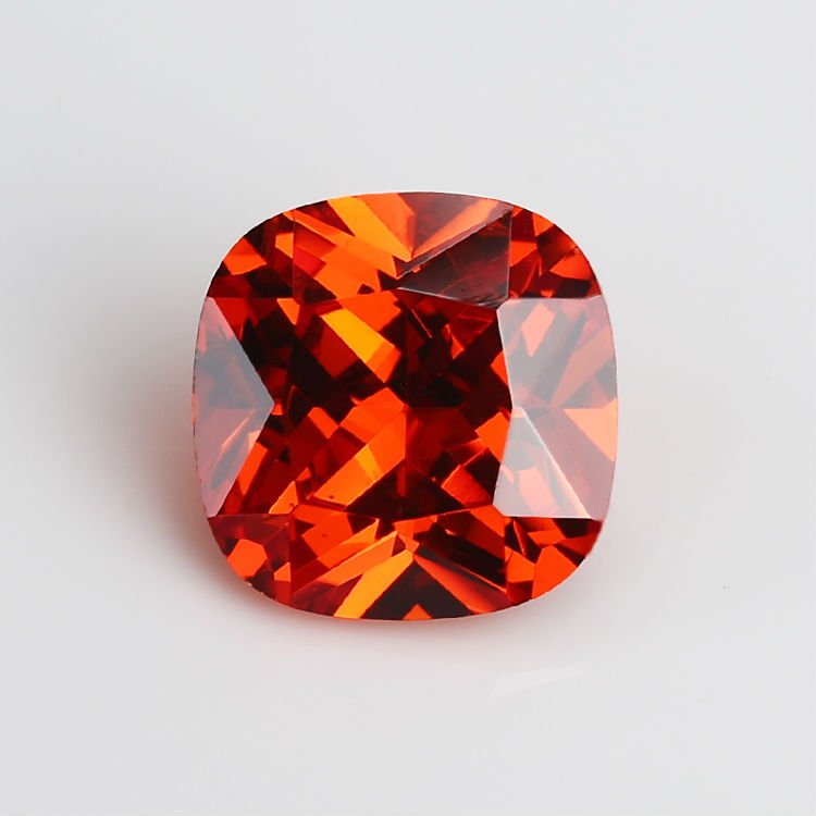 cushion cubic zirconia orange manufacturer