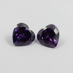 heart cubic zirconia amethyst China