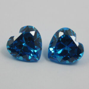 heart cubic zirconia aquamarine wholesale price