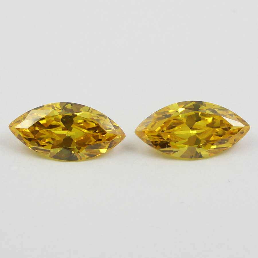 marquise cubic zirconia yellow supplier