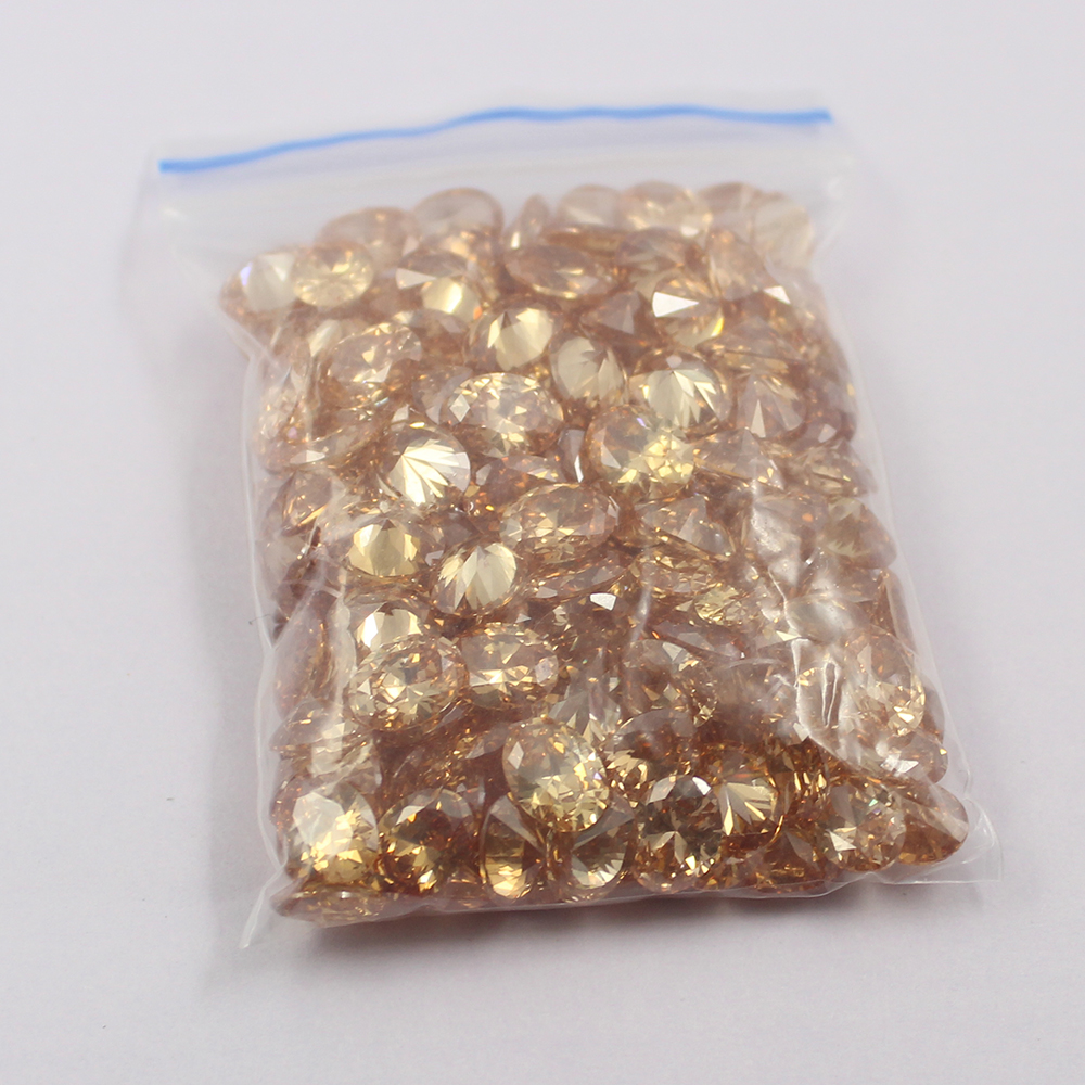 oval cubic zirconia champagne China