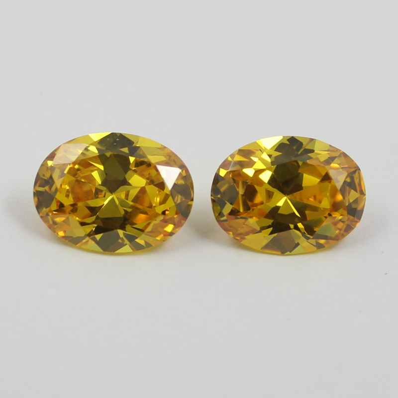 oval cubic zirconia yellow China