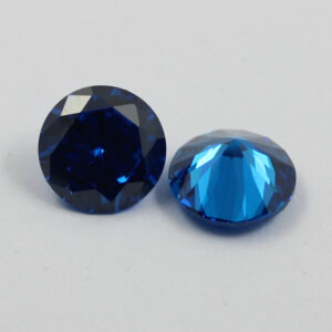 round cubic zirconia swiss blue manufacturer