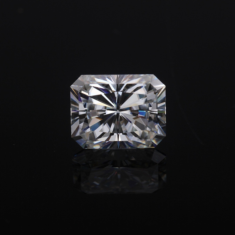 radiant cut white moissanite manufacturer