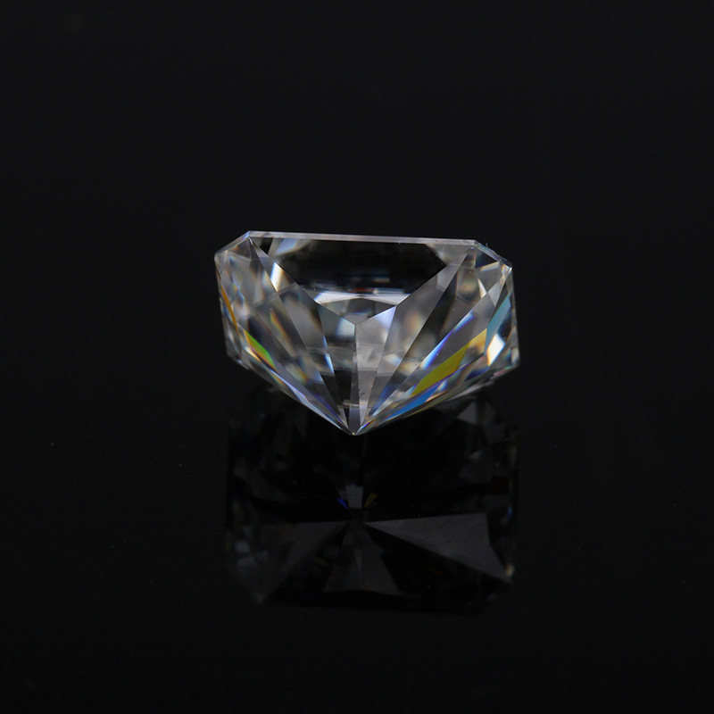 radiant cut white moissanite supplier