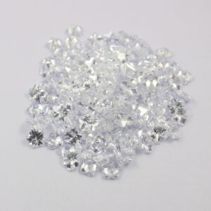 White Cinquefoil Flower Cut Cubic Zirconia Stones China