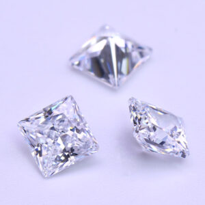 6A White Square Cubic Zirconia Stones