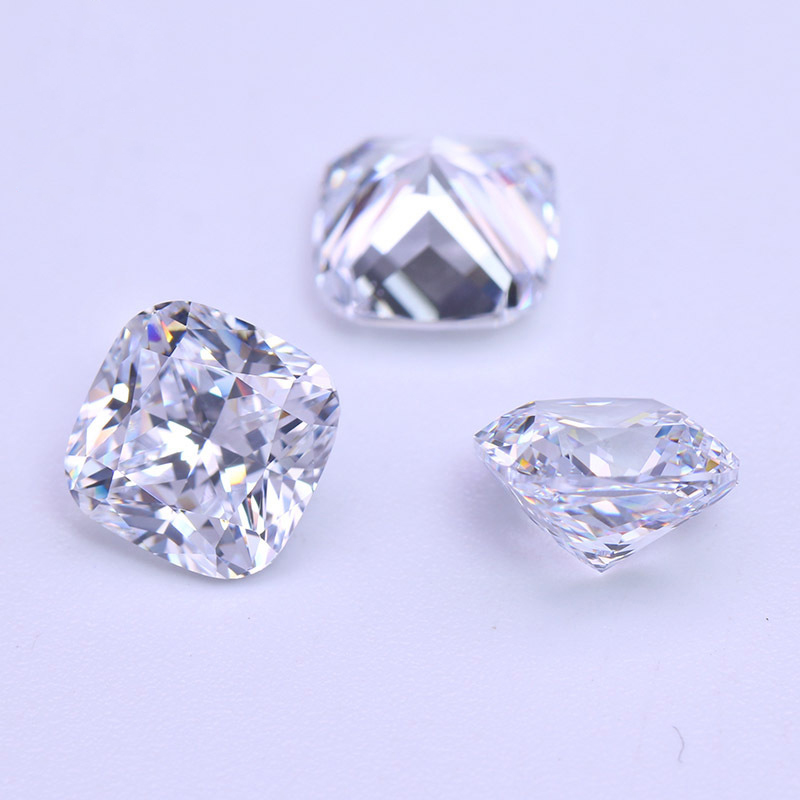 6A White Cushion Cut CZ Loose Stones