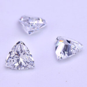 6A White Trillion Cut Cubic Zirconia