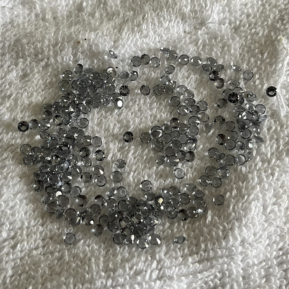 round gray color nano gems